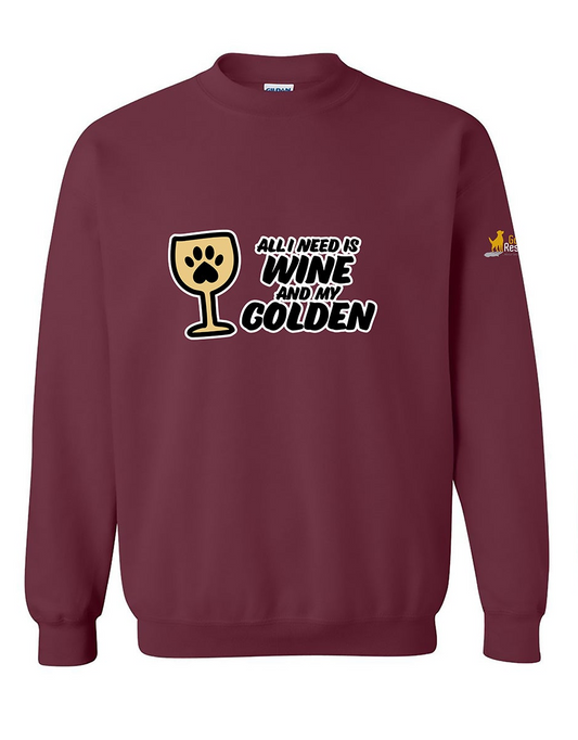 Sweatshirt - Wine & Golden