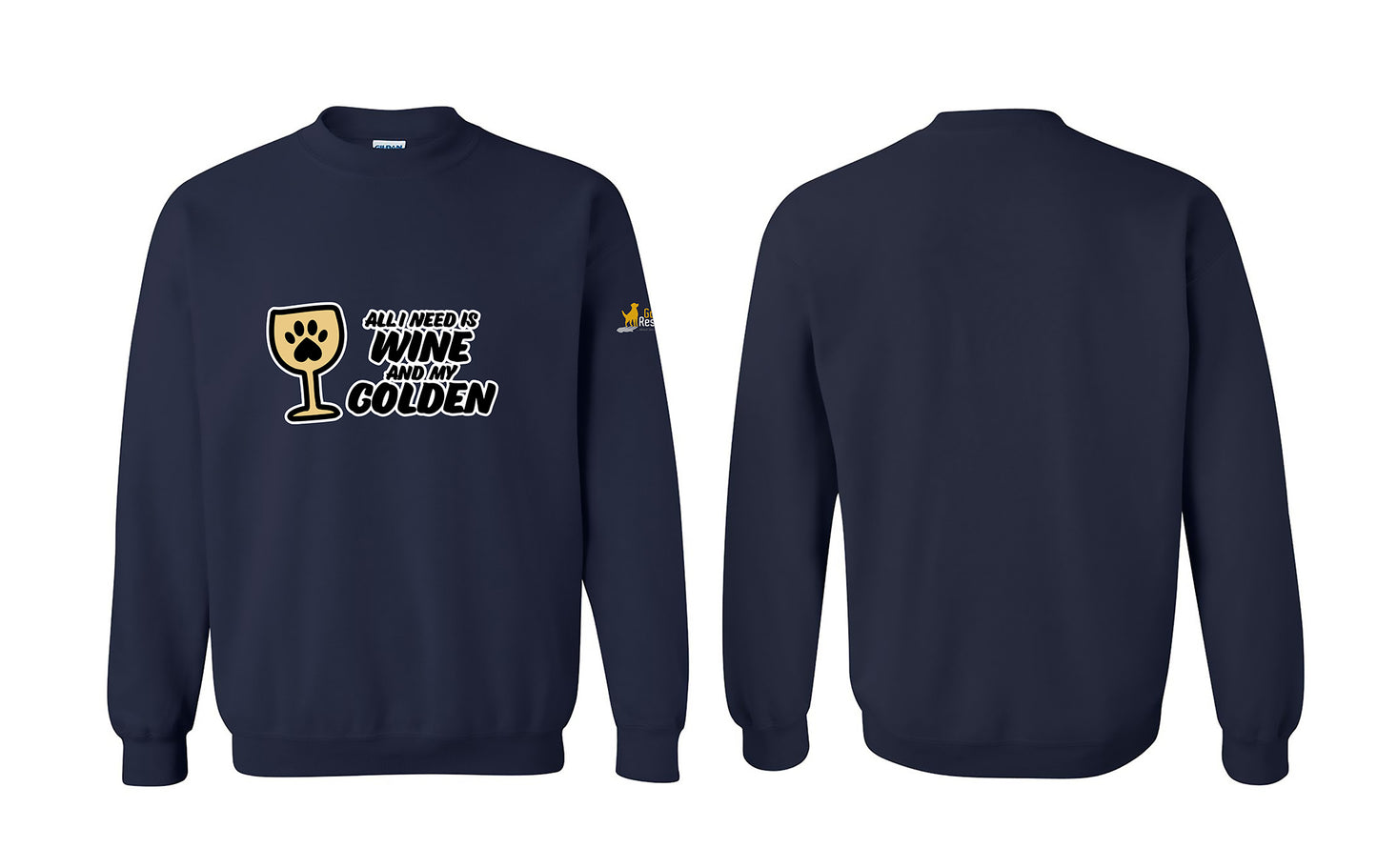 Sweatshirt - Wine & Golden