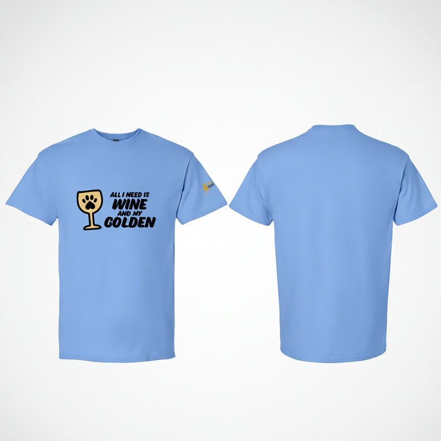 T-shirt - Wine & Golden