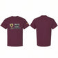 T-shirt - Wine & Golden