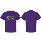 T-shirt - Wine & Golden