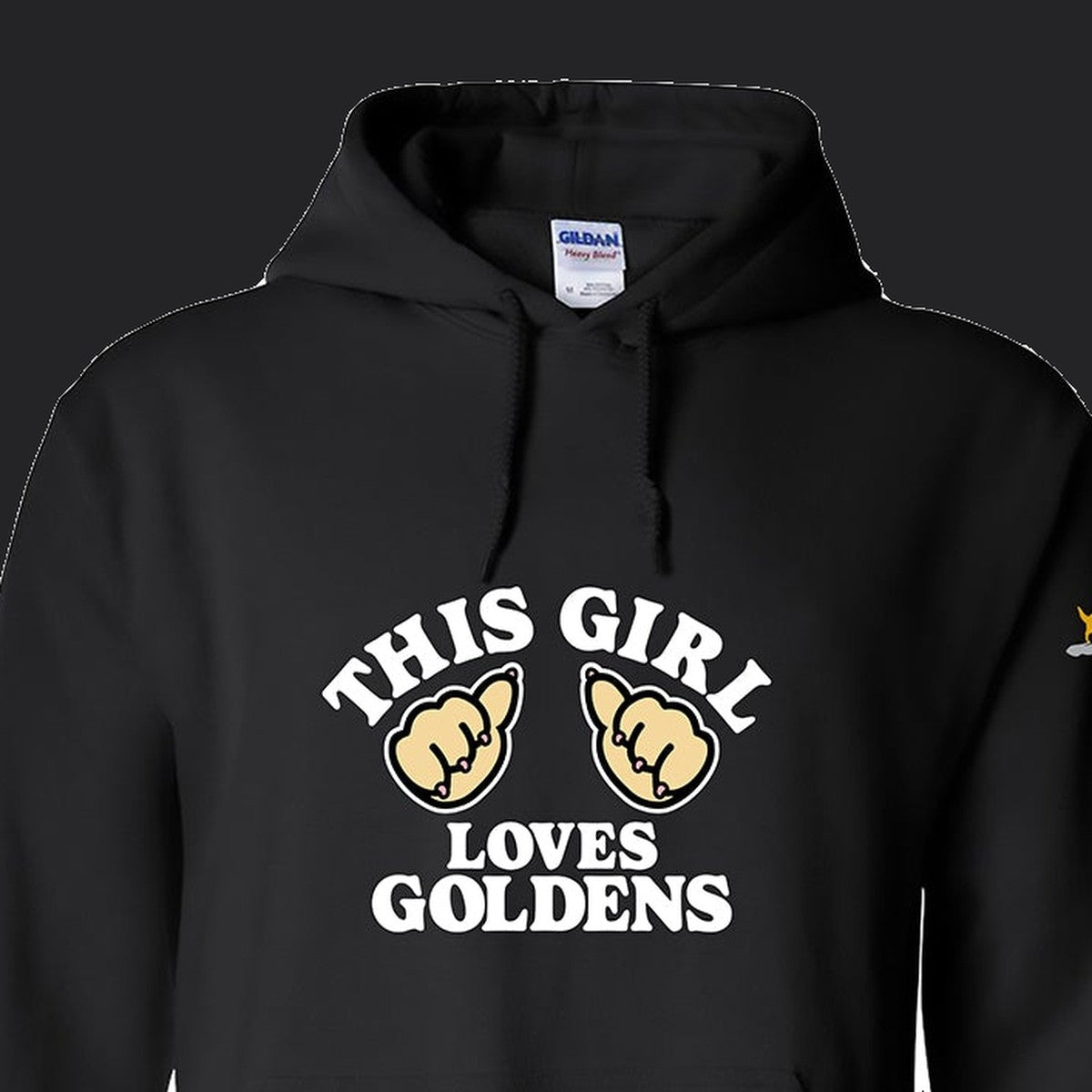 Hoodie, This Girl, Black, saying close-up