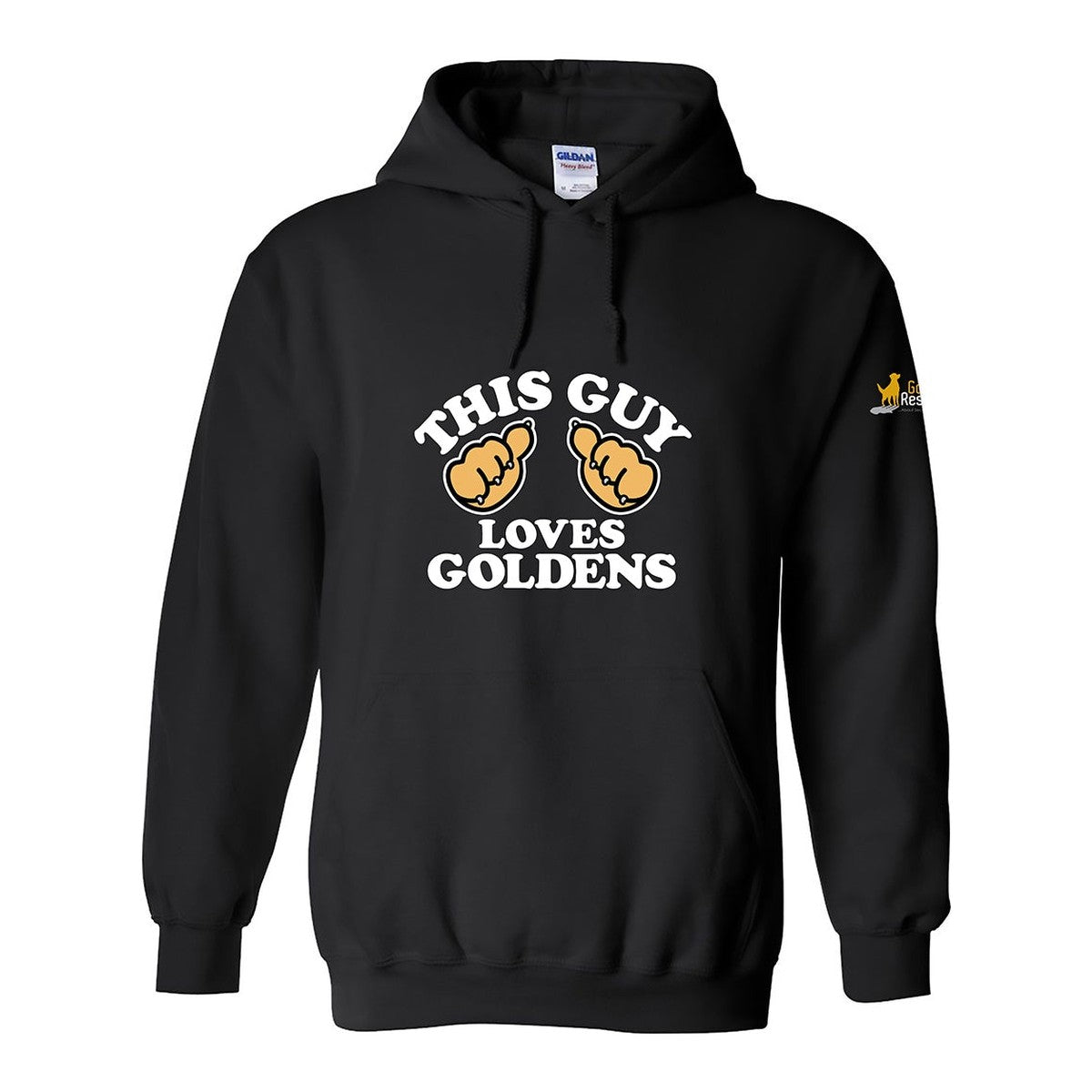 Hoodie, This Guy, Black, front