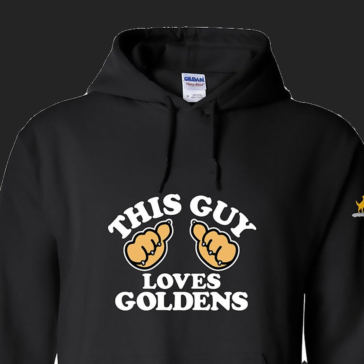 Hoodie, This Guy, Black, saying close-up
