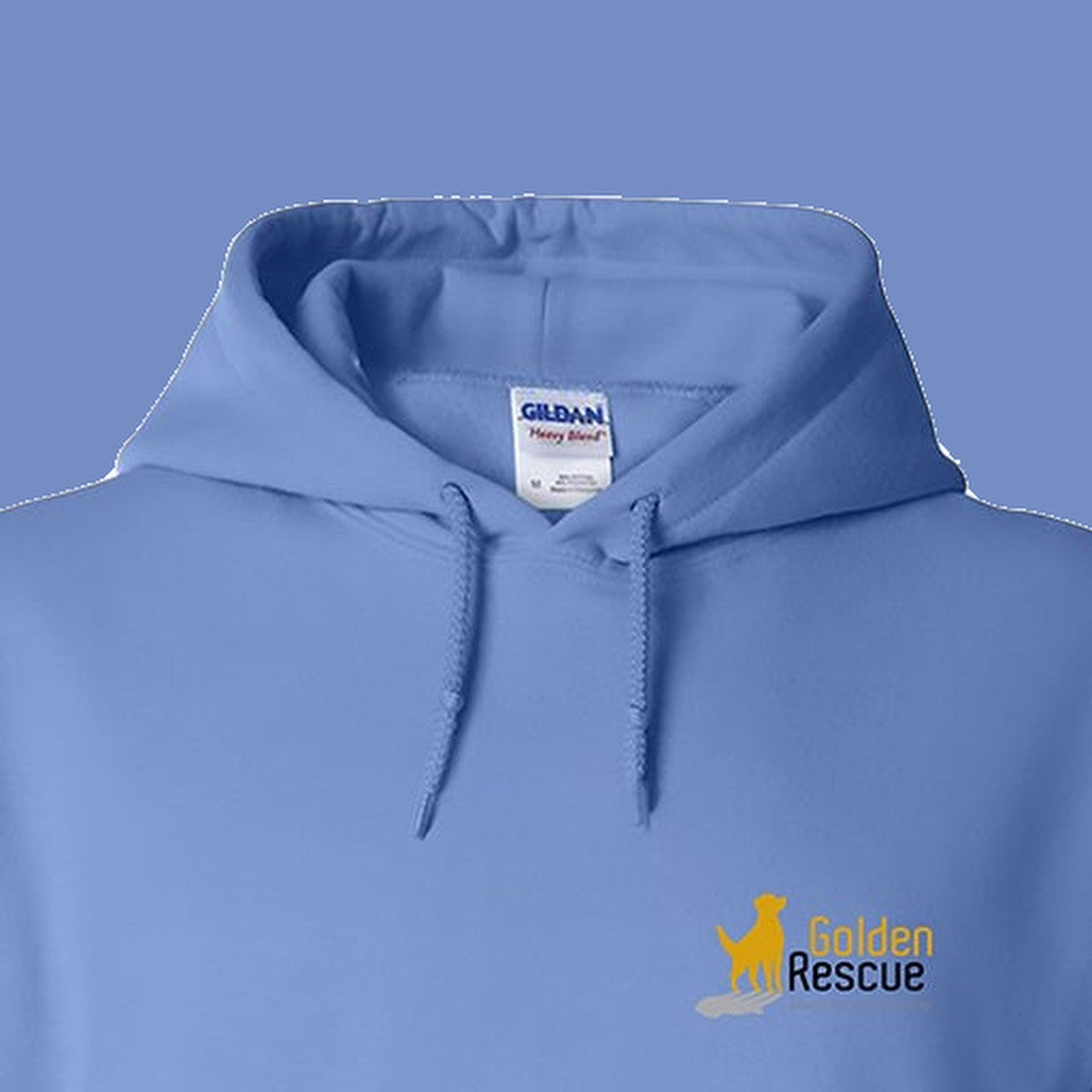 Hoodie, Dog Hair, Blue, saying close-up