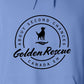 Hoodie, Golden Rescue Crest, Blue, saying close-up