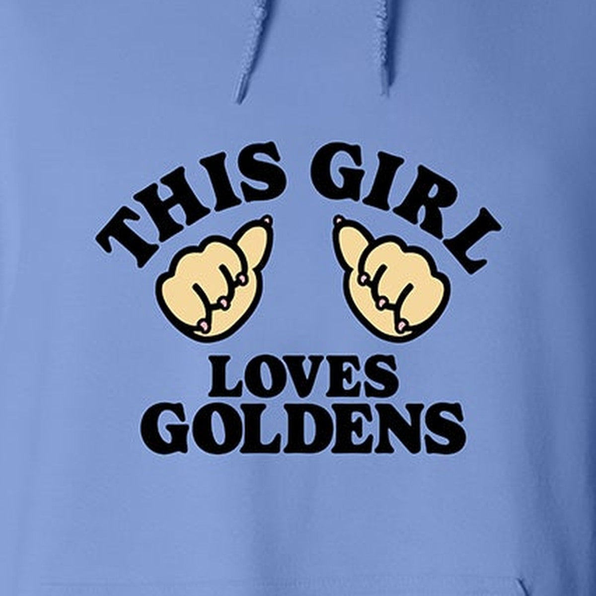 Hoodie, This Girl, Blue, saying close-up