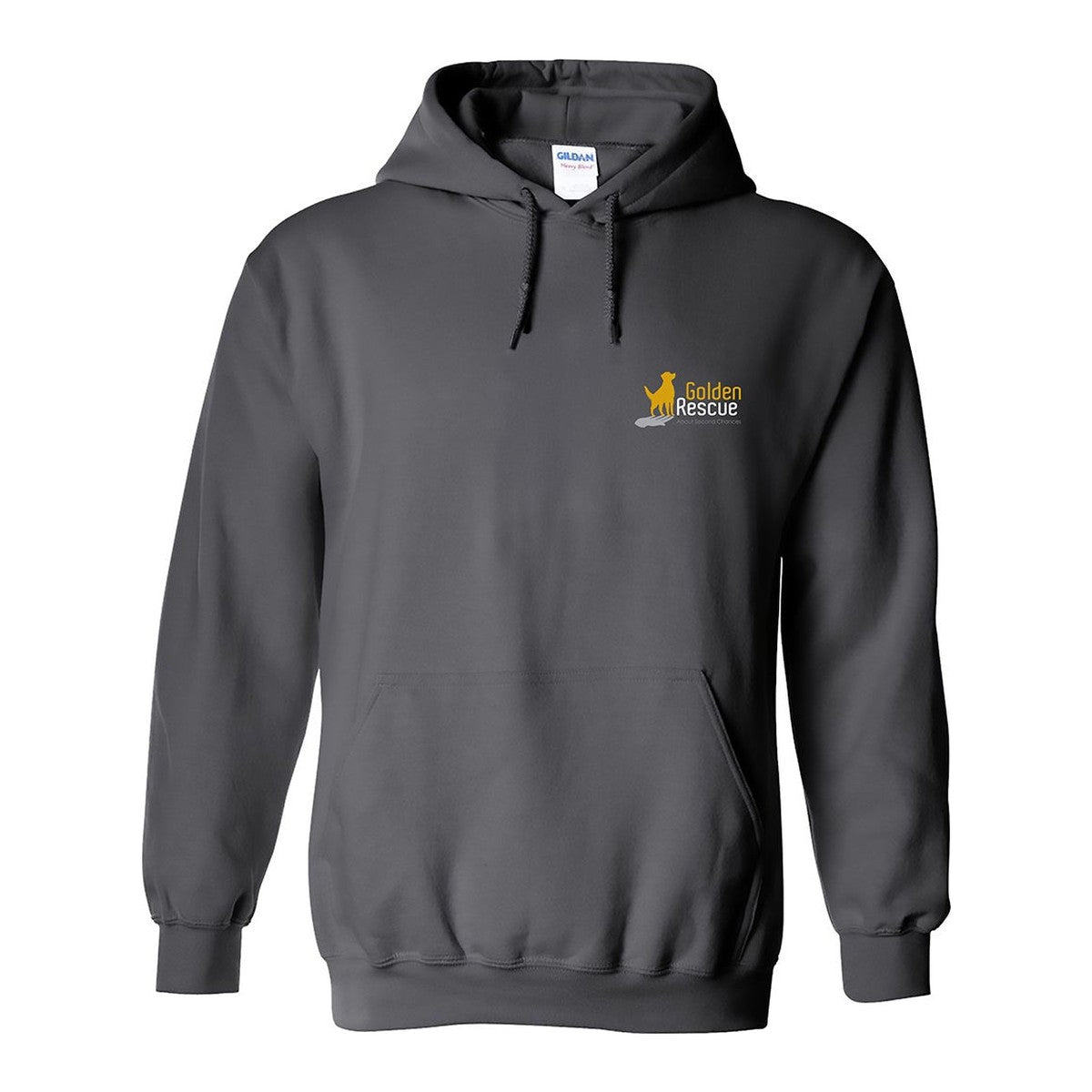 Hoodie, Golden, Grey, front