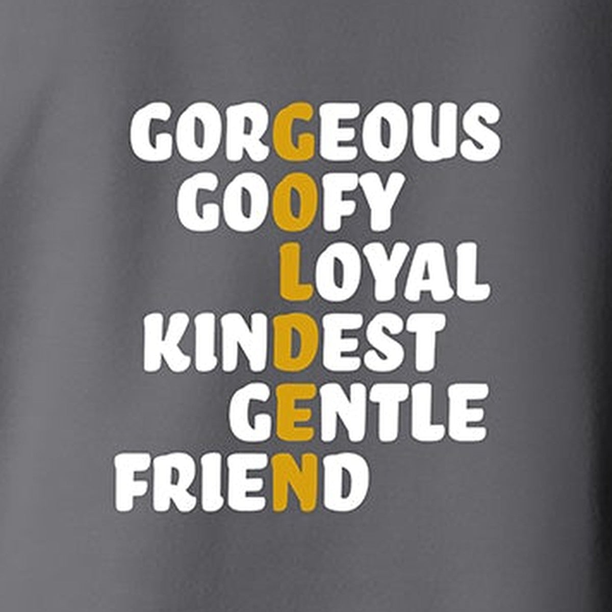 Hoodie, Golden, Grey, saying close-up