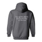 Hoodie, Grown Adult, Grey, back