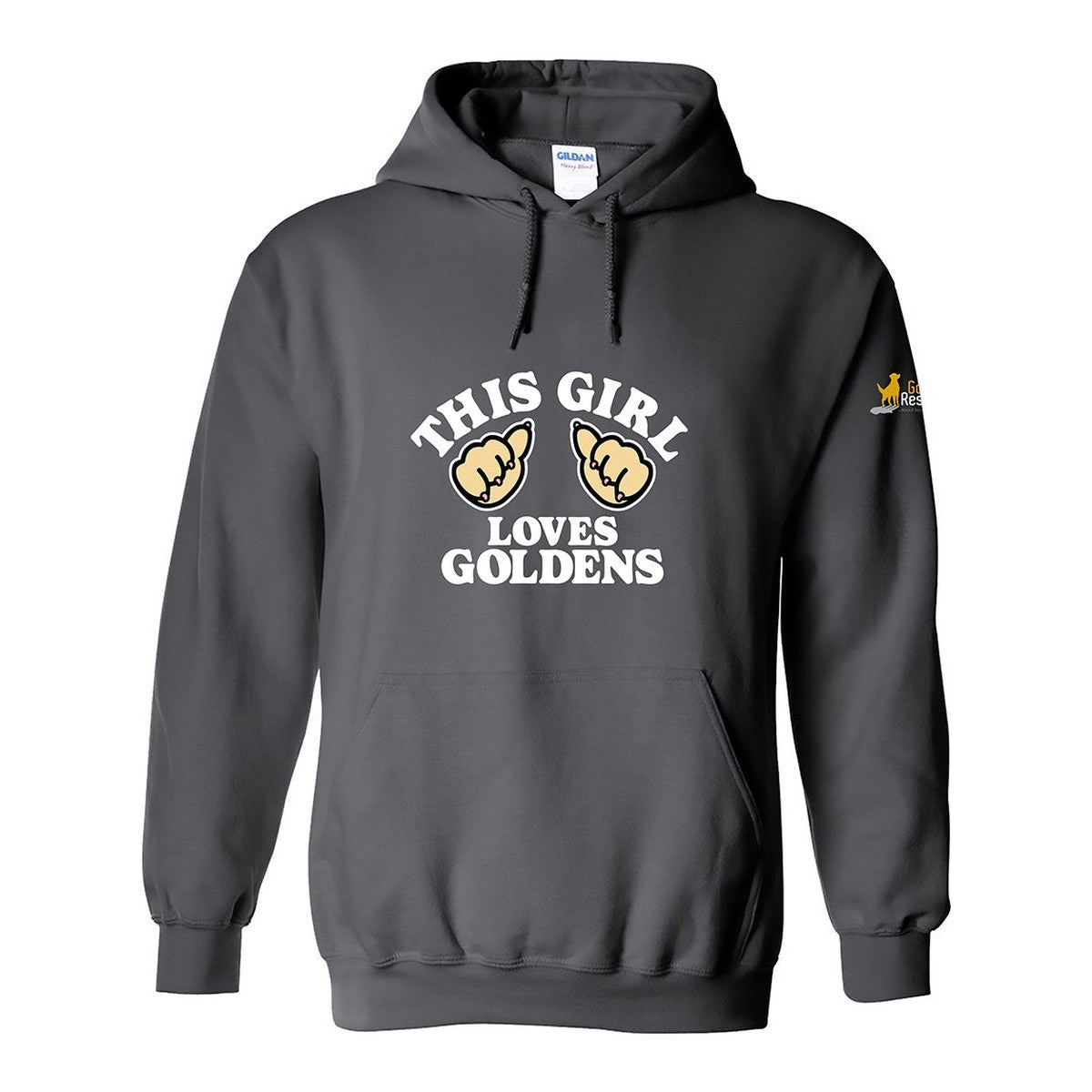 Hoodie, This Girl, Grey, front