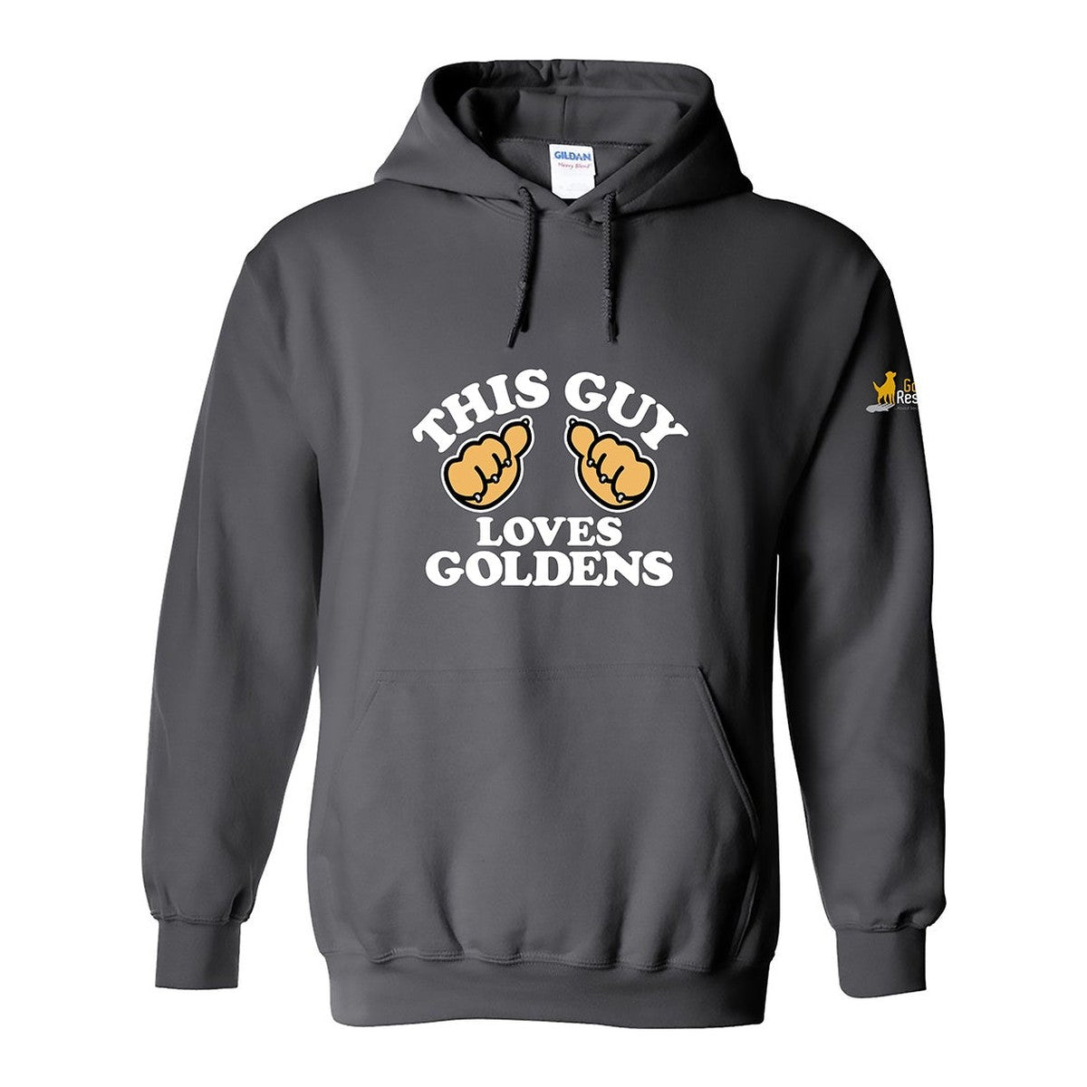Hoodie, This Guy, Grey, front
