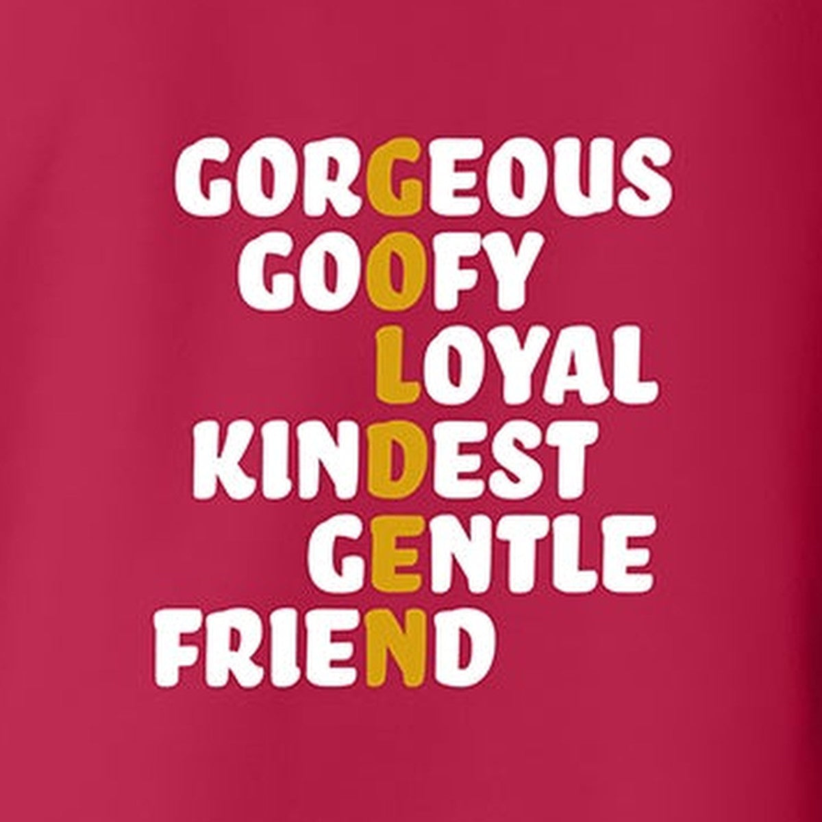 Hoodie, Golden, Red, saying close-up
