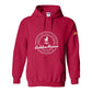 Hoodie, Golden Rescue Crest, Red, front