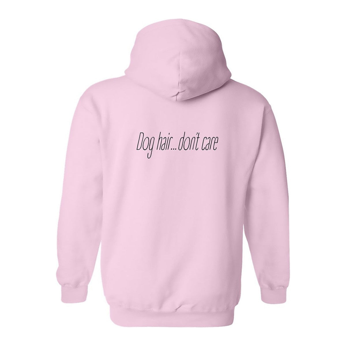 Hoodie, Dog Hair, Pink, back
