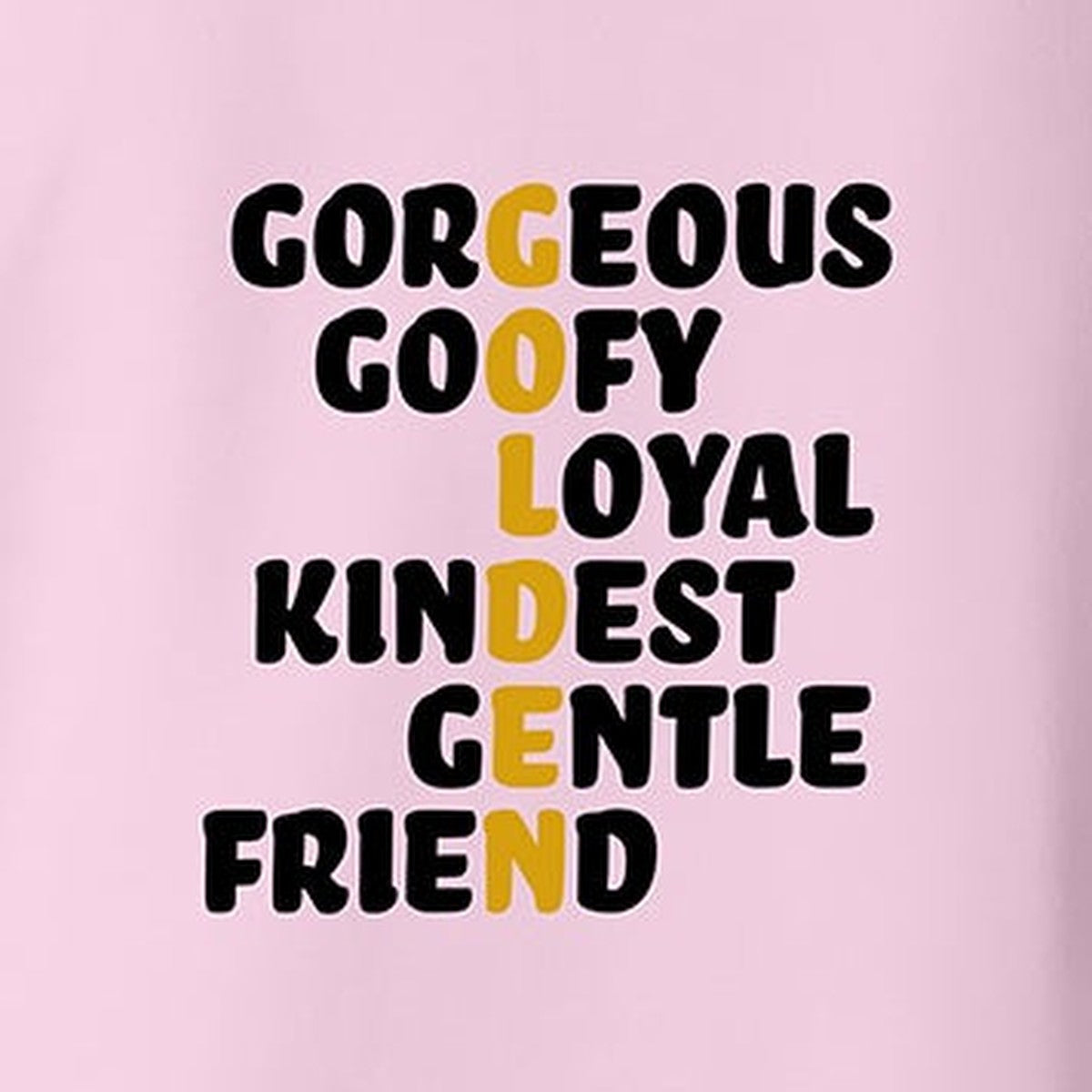 Hoodie, Golden, Pink, saying close-up