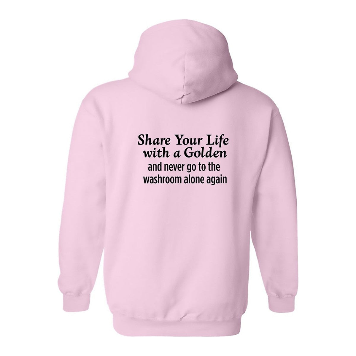 Hoodie, Share Your Life, Pink, back