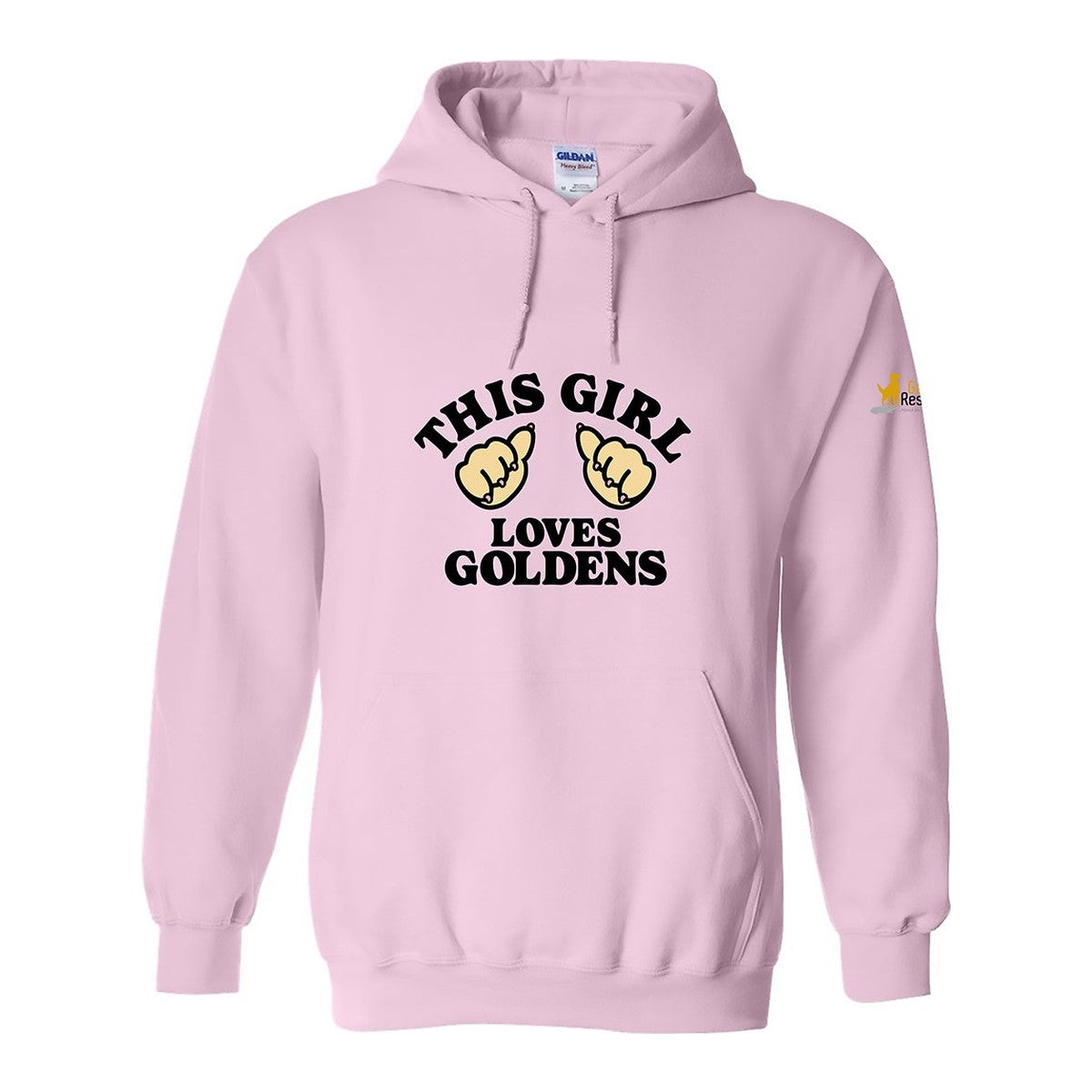 Hoodie, This Girl, Pink, front
