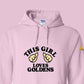 Hoodie, This Girl, Pink, saying close-up