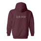 Hoodie, Dog Hair, Maroon, back