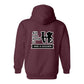Hoodie, All You Need Is Love, Maroon, back