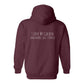 Hoodie, Love My Golden, Maroon, back