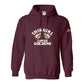 Hoodie, This Girl, Maroon, front