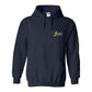 Hoodie, All You Need Is Love, Navy, front
