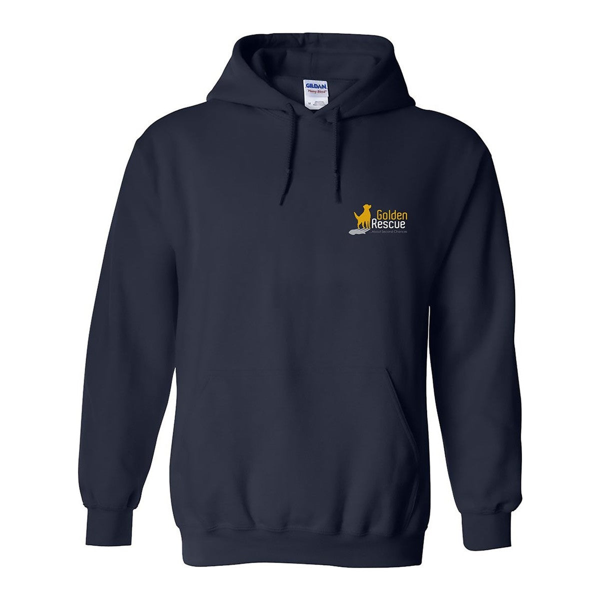 Hoodie, All You Need Is Love, Navy, front