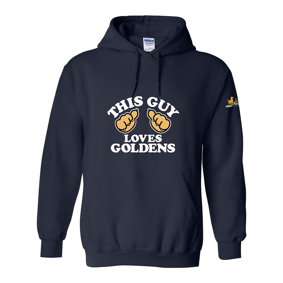 Hoodie, This Guy, Navy, front