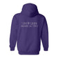 Hoodie, Love My Golden, Purple, back