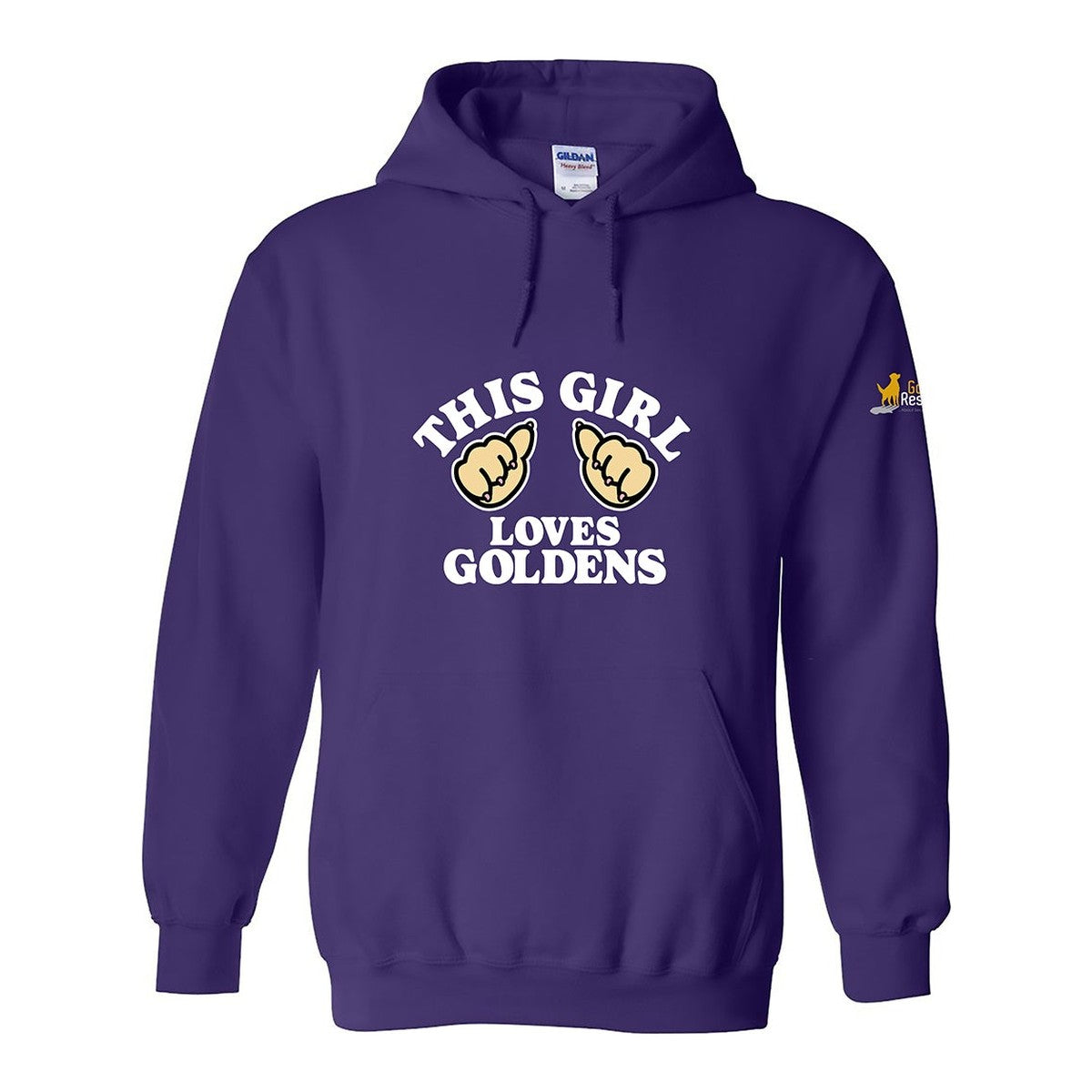 Hoodie, This Girl, Purple, front