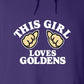 Hoodie, This Girl, Purple, saying close-up
