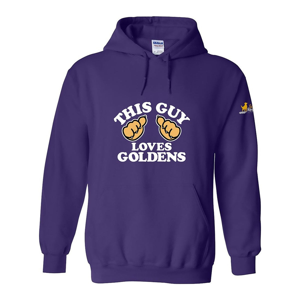 Hoodie, This Guy, Purple, front
