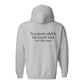 Hoodie, Grown Adult, Light grey, back