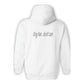 Hoodie, Dog Hair, White, back