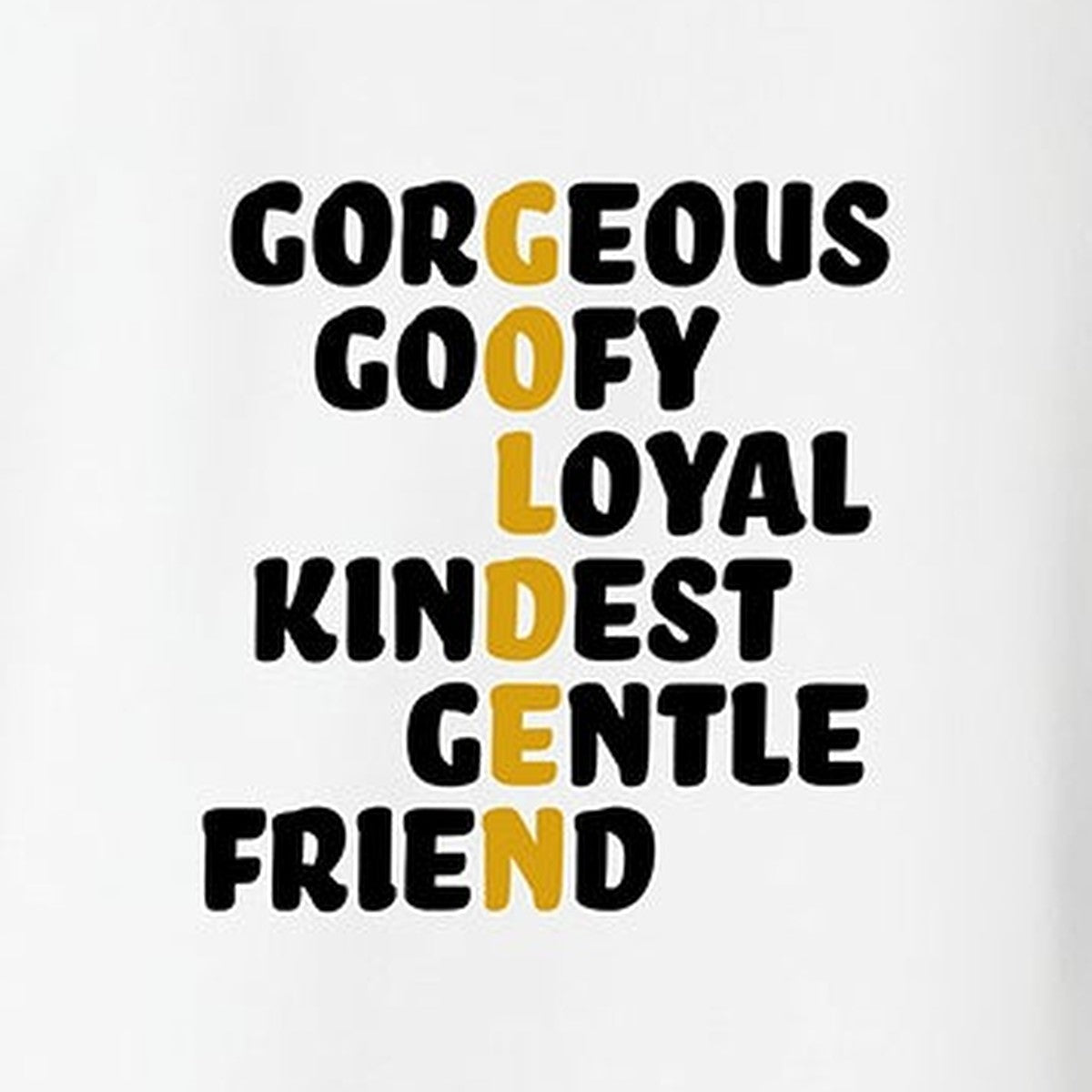 Hoodie, Golden, White, saying close-up