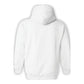 Hoodie, Golden Rescue Crest, White, back