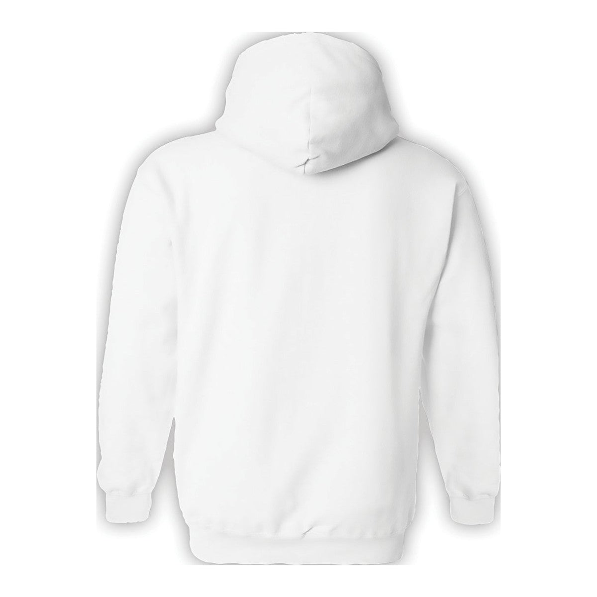 Hoodie, Golden Rescue Crest, White, back
