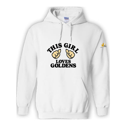 Hoodie, This Girl, White, front