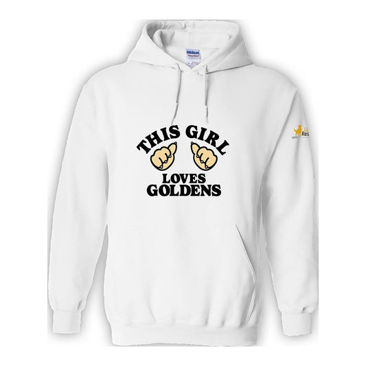 Hoodie, This Girl, White, front