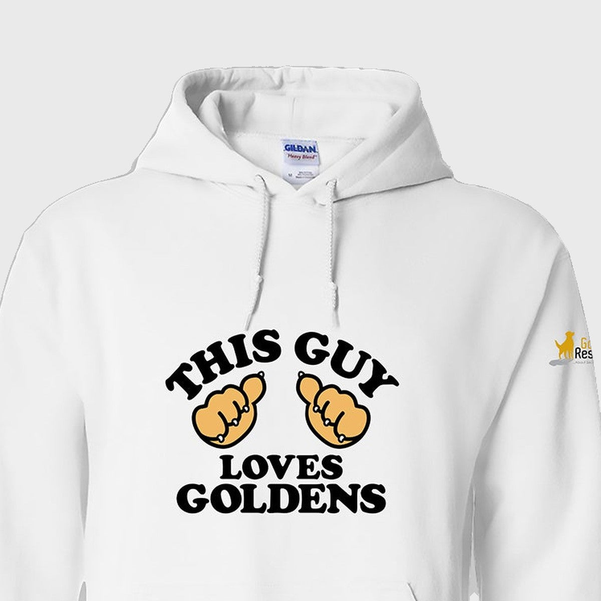 Hoodie, This Guy, White, saying close-up