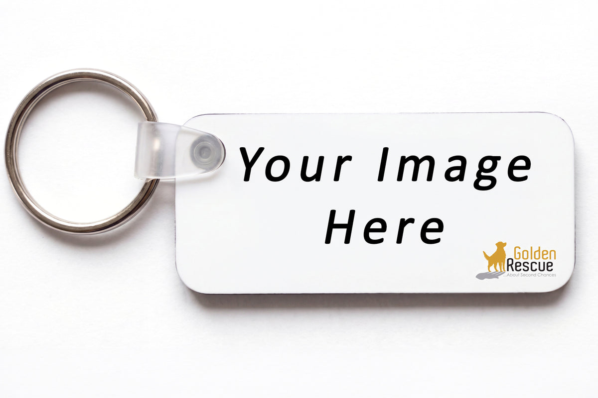 Customizable Rectangular Key Chain
