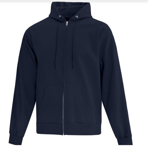 Hoodie - Zipper Embroidered Logo