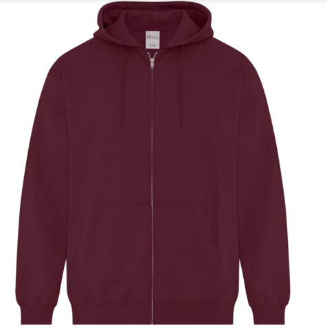 Hoodie - Zipper Embroidered Logo