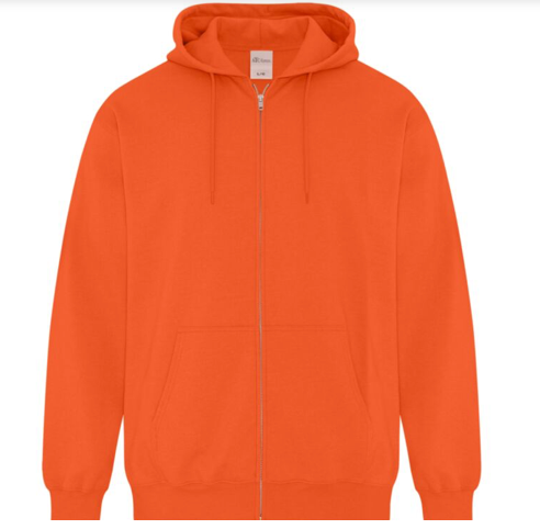 Hoodie - Zipper Embroidered Logo