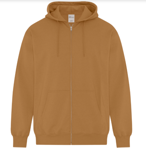 Hoodie - Zipper Embroidered Logo