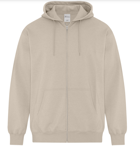 Hoodie - Zipper Embroidered Logo