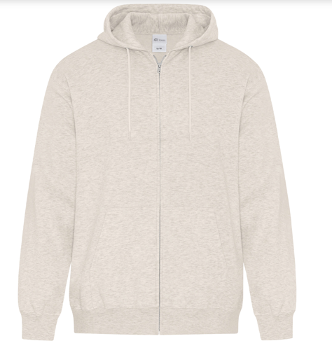 Hoodie - Zipper Embroidered Logo