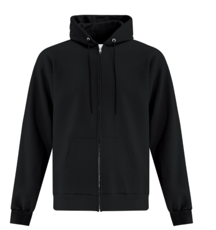 Hoodie - Zipper Embroidered Logo